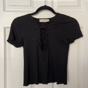 UO Project Social T Black Tee